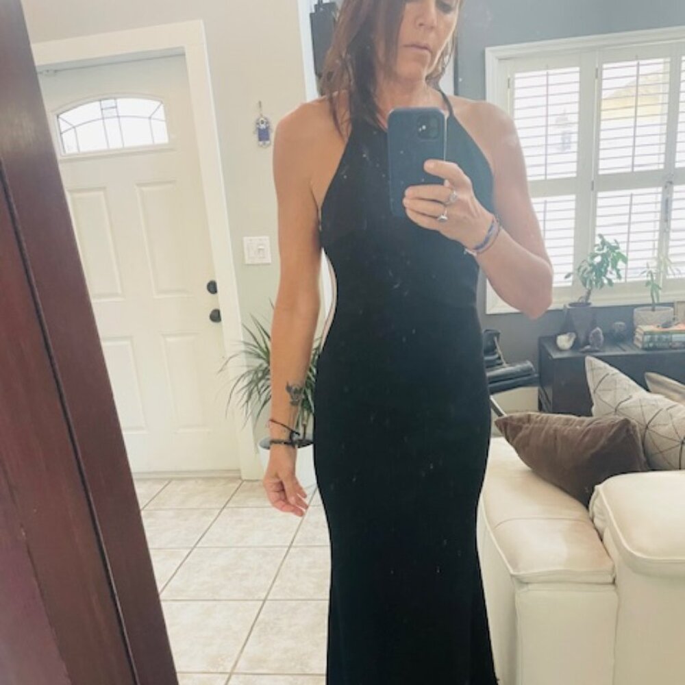 Classic Black Long Dress